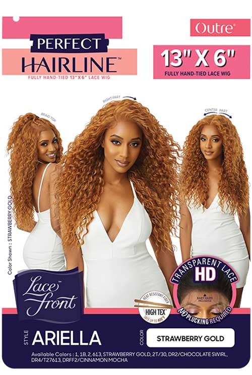 Outre Perfect Hairline Faux Scalp HD Transparent 13" x 6" Lace Front Wig Ariella - Elevate Styles