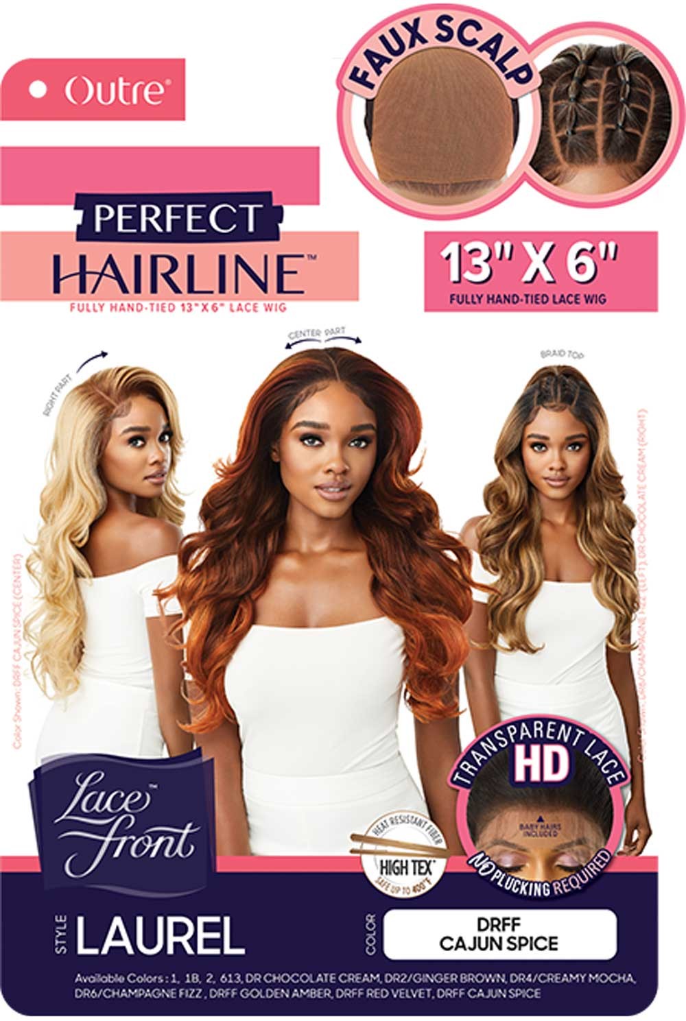 Outre Perfect Hairline Faux Scalp HD Transparent 13x6 Lace Front Wig Laurel - Elevate Styles