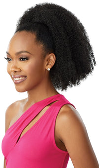 Thumbnail for Outre Premium Synthetic Natural Pretty Quick Ponytail Springy Afro - Elevate Styles