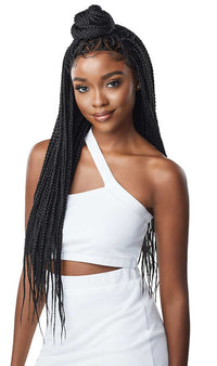 Thumbnail for Outre 13x4 HD Pre-Braided Lace Front Wig Knotless Triangle Part Braids - Elevate Styles