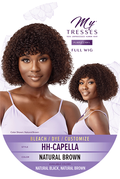 Outre My Tresses Purple Label 100% Unprocessed Human Hair Full Cap Wig HH Capella - Elevate Styles