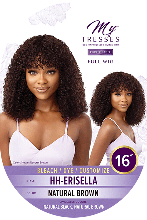 Outre My Tresses Purple Label 100% Unprocessed Human Hair Full Cap Wig HH Erisella - Elevate Styles
