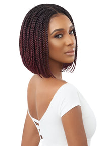Thumbnail for Outre 4x4 Pre-Braided Lace Front Wig - Box Braid Bob 12
