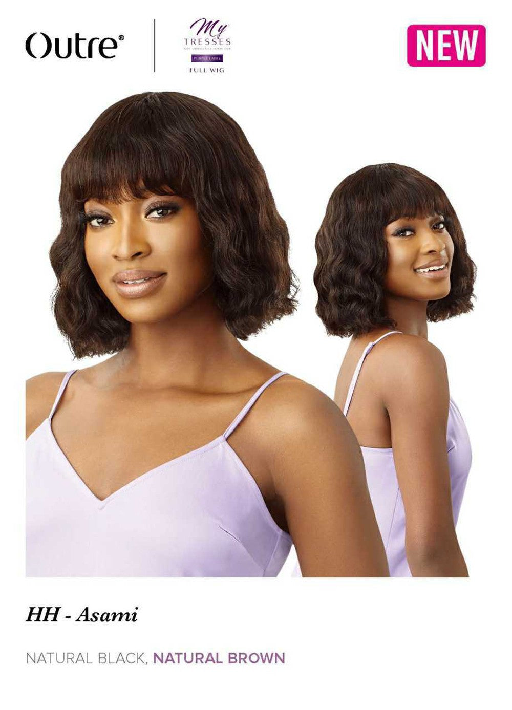 Outre My Tresses Purple Label 100% Human Hair Full Cap Wig HH - Asami - Elevate Styles