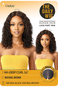 Thumbnail for Outre The Daily Wig™ Human Hair Deep Curl 16