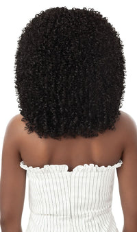 Thumbnail for Outre Big Beautiful Hair Human Blend Leave Out U Part Wig Afro Curls 16