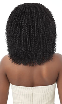 Thumbnail for Outre Big Beautiful Hair Human Blend Leave Out U Part Wig Coily Fro 14