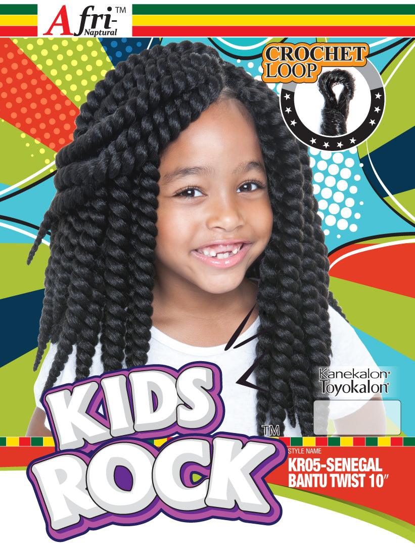 Afri Naptural Synthetic Kids Crochet Braid Kids Rock Senegal Bantu Twist 10" KR05 - Elevate Styles