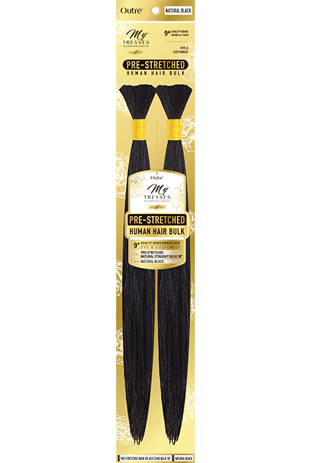 Outre Mytresses Gold 100% Unprocessed Human Hair Pre-Stretched Natural Straight Bulk - Elevate Styles