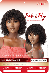 Thumbnail for Outre Fab&Fly™ 100% Human Hair Full Cap Wig Maysie - Elevate Styles