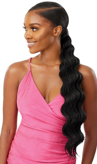 Thumbnail for Outre Premium Synthetic Pretty Quick Wrap Around Ponytail Finger Wave 24