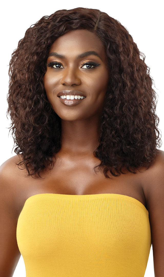 Outre The Daily Wig 100% Human Hair Wet N Wavy - Deep Curl 14" - Elevate Styles