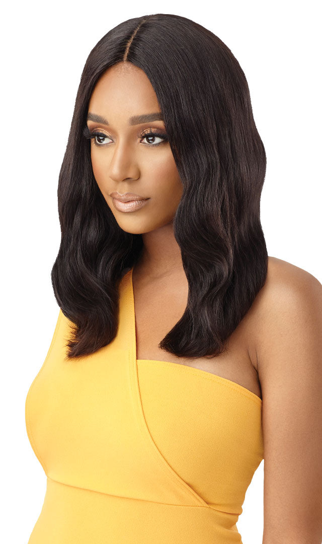 Outre The Daily Wig 100% Unprocessed Human Hair Wet N Wavy Natural Deep 14" - Elevate Styles