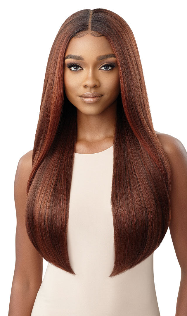 Outre Perfect Hairline Lace Frontal HD Transparent 13"x 6" Lace Front Wig Bexley 28" - Elevate Styles