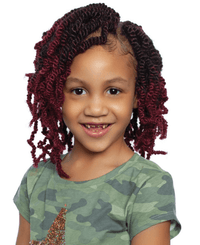 Thumbnail for Afri Naptural Synthetic Kids Crochet Braid Kids Rock 3x Afro Spring Twist 10