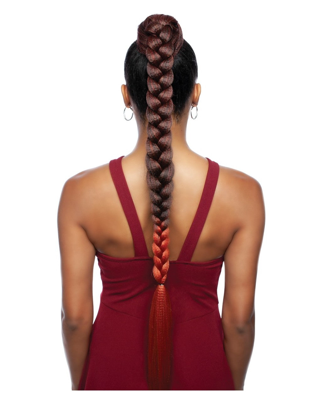 Mane Concept Wrap & Tie Long Braided Pony WNT36 - Elevate Styles