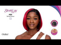 Outre Synthetic Sleek Lay Part HD Transparent Lace Front Wig Peri 10" QLSLPRI