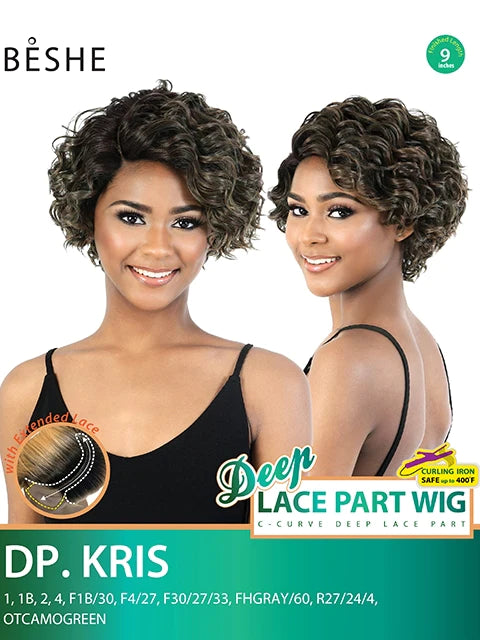Beshe C-Curved Deep Part Lace Part Wig DP.Kris - Elevate Styles