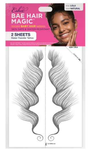 Esha Bae Hair Magic Instant Baby Hair Tattoos 2 SHEETS - Elevate Styles